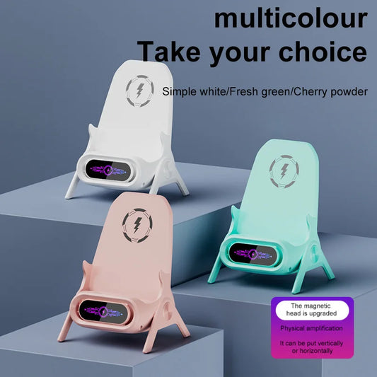 Chargeur Sans fil avec support Magnétique 15W - Compatible MagSafe
